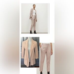 All Saints Women's Light Pink Pantsuit bundle jacket size 2 pant size 4